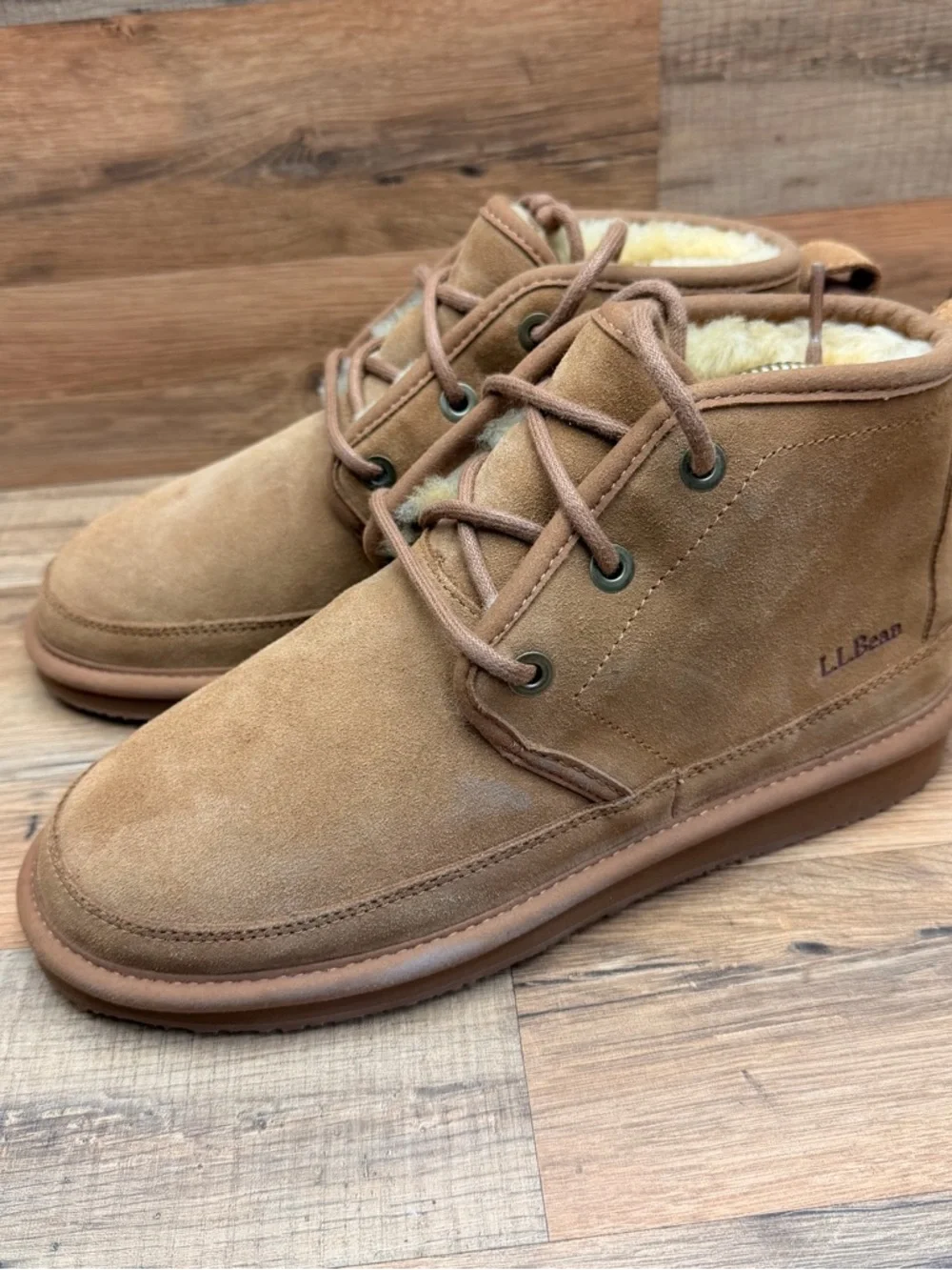 L.L. Bean branded chukka shipped